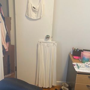 White tank/skirt set